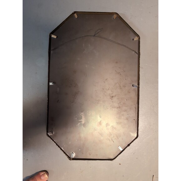 Antique Convex Glass Wall Picture St. Therese Of Lisieux 30's Mary Icon MCM - Picture 2 of 9